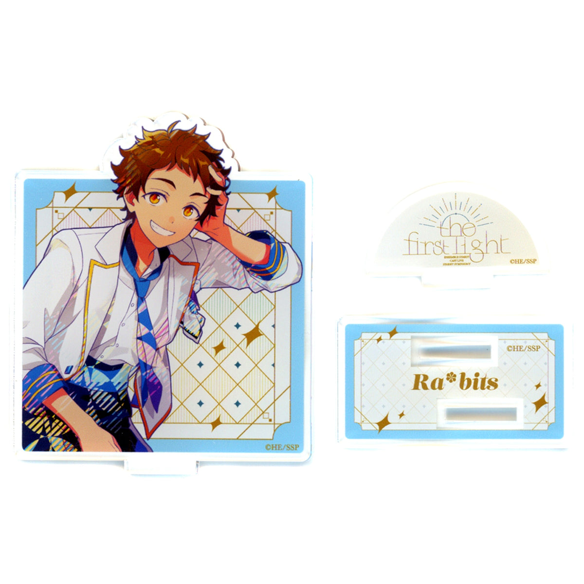 Mitsuru Tenma Acrylic Stand Ensemble Stars!! Cast Live Starry Symphony the first light x Karaoke no Tetsujin [USED]