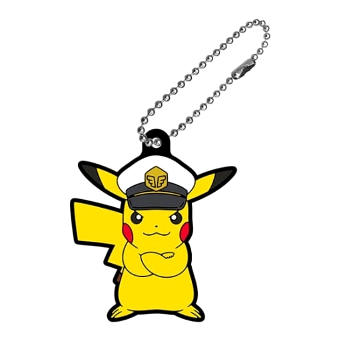 Pokemon Captain Pikachu Pokemon Rubber Mascot 23 Keychains [USED]