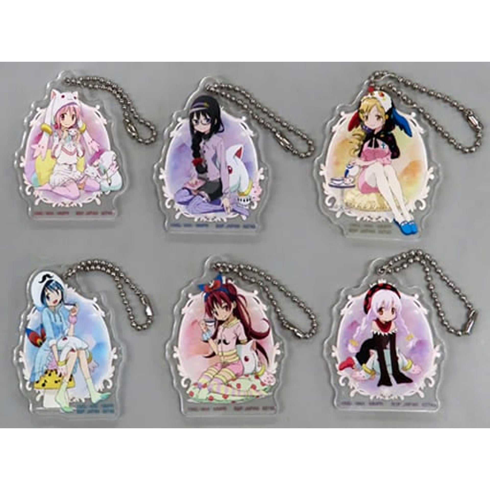 Puella Magi Madoka Magica Madoka Kaname & Others All 6 Types Set Ichiban Kuji Starlightmagiccraft Magical Girl Acrylic Mascot Prize J Acrylic Item [USED]