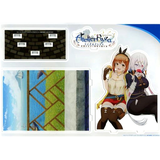 Ryza & Lila Atelier Ryza Ever Darkness & the Secret Hideout Vol. 1 Sofmap Animega BicCamera Original Goods Bundle Set Bonus Anime Illustration Acrylic Diorama [USED]