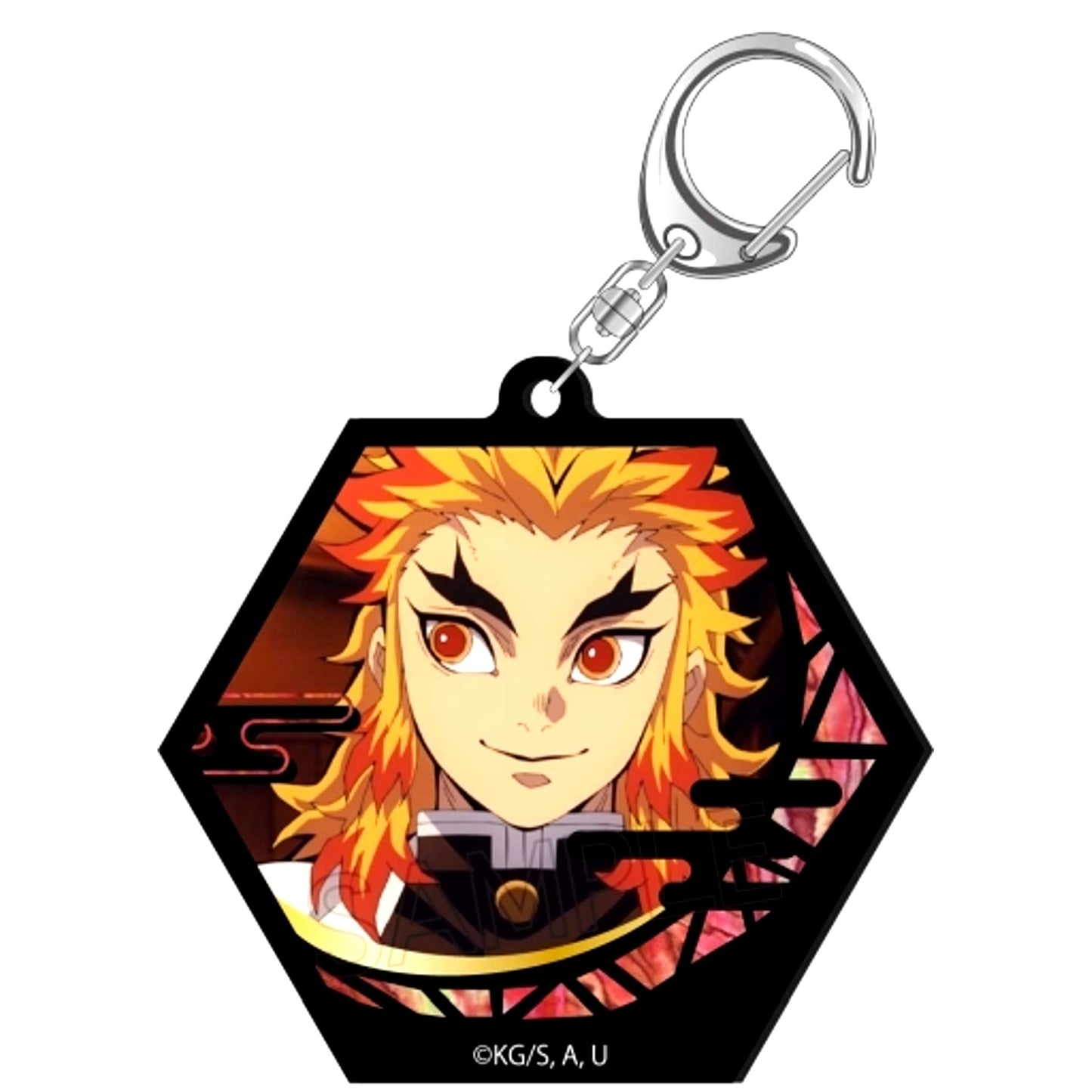 Kyojuro Rengoku Demon Slayer: Kimetsu no Yaiba Raden Style Series Acrylic Keychain [USED]