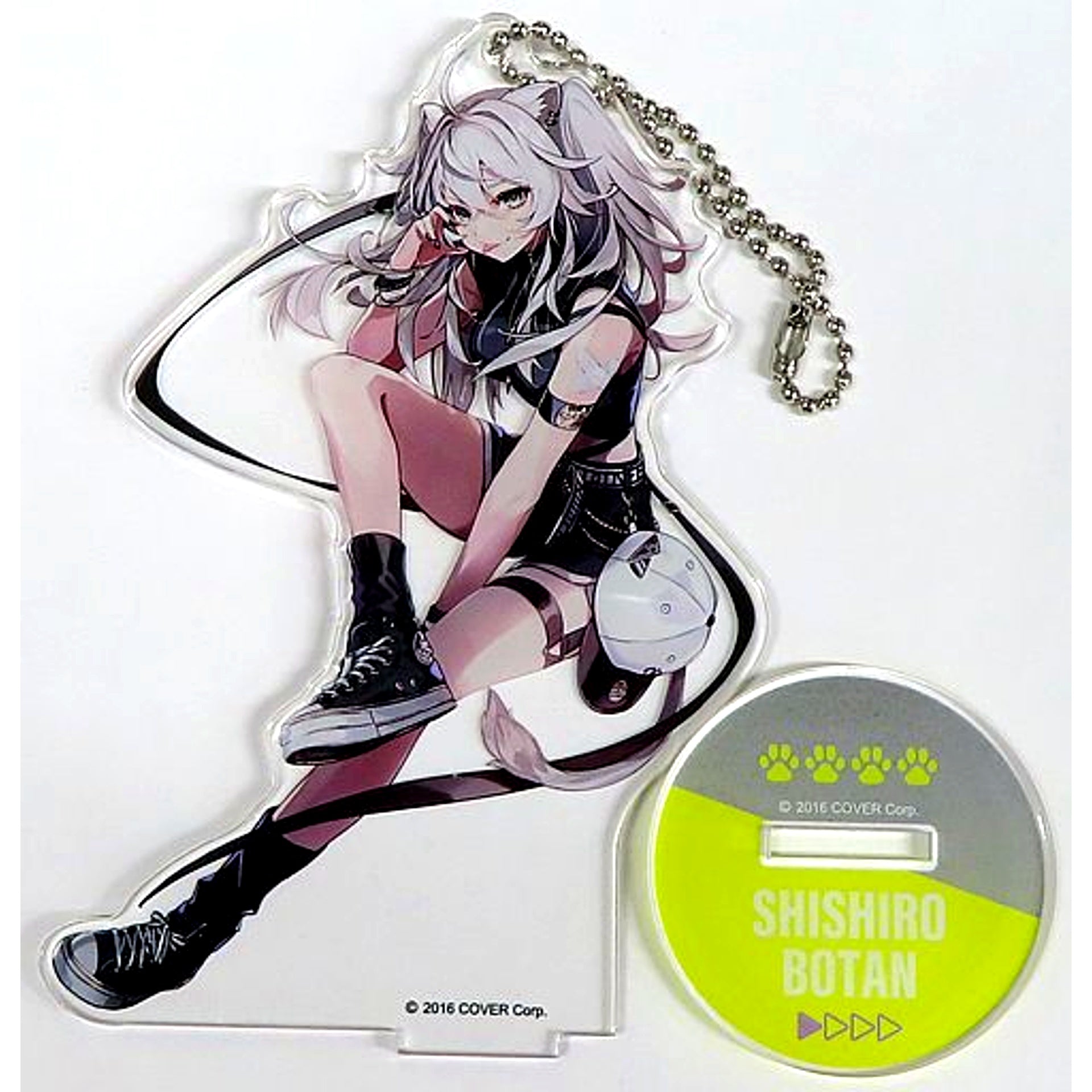 Shishiro Botan POKImari Illustration Acrylic Stand Keychain Virtual YouTuber Hololive Shishiro Botan x Capcom Net Catcher Captore [USED]