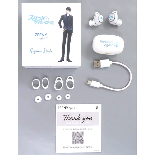 Itsuki Aoyama Stand My Heroes x Zeeny Zeeny Lights 3 Collaboration Earphones [USED]