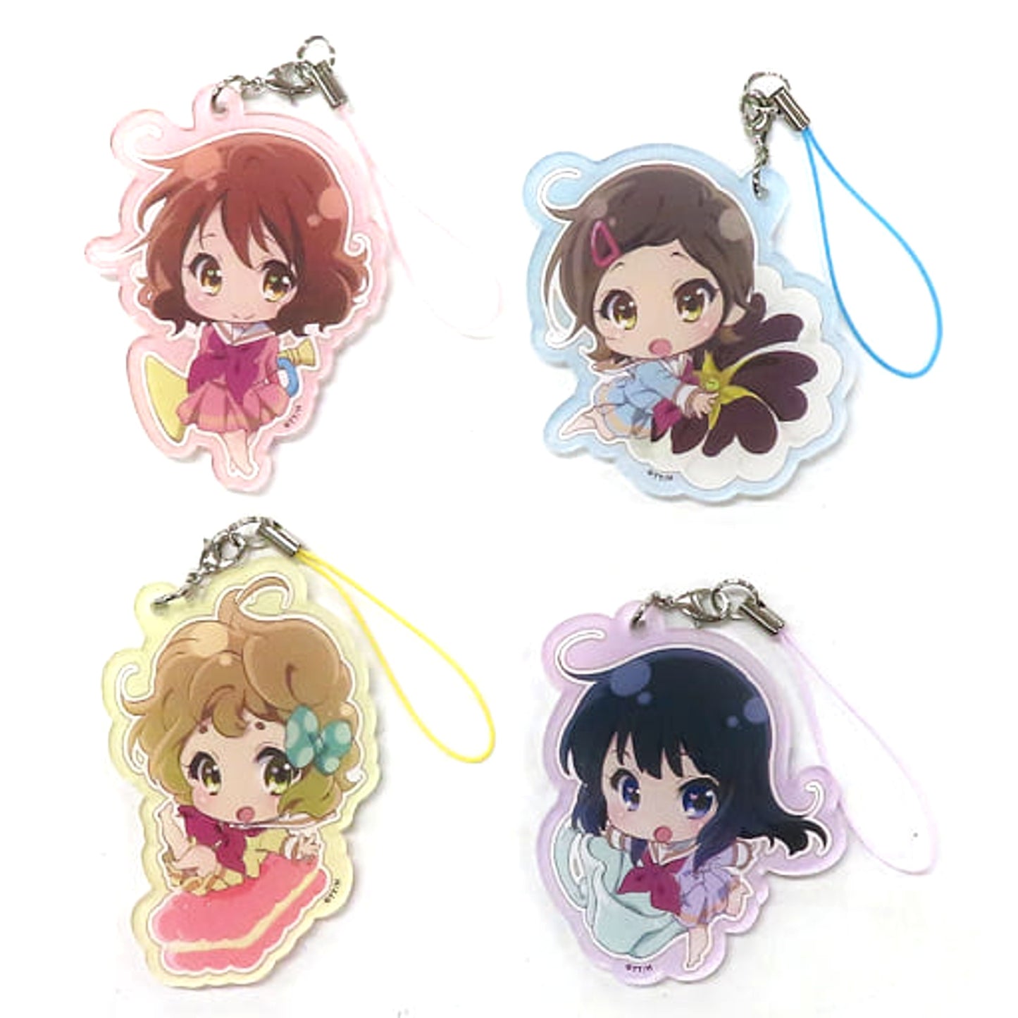 Kumiko Oumae & Others Sound! Euphonium Season2 Set of 4 Sound! Vivace! Collection Newly Drawn Acrylic Charm [USED]