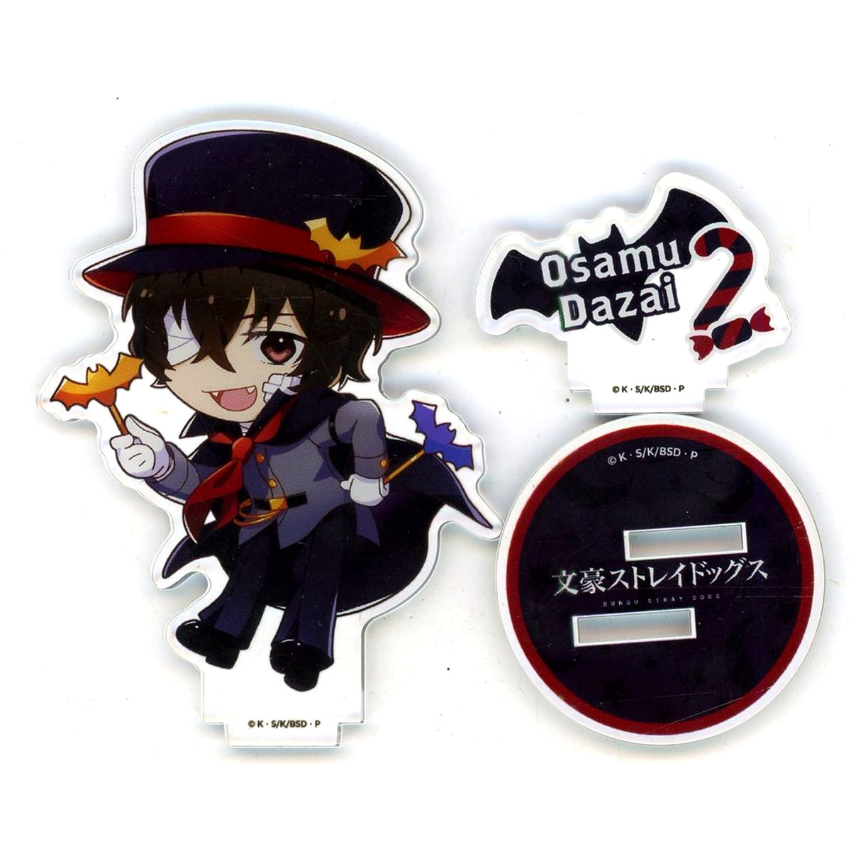 Osamu Dazai Black Bungo Stray Dogs x NATSLIVE CAFE Bunsuto Festival Vol.4 Acrylic Stand [USED]