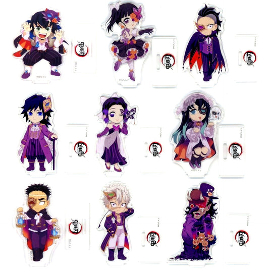 Set of 9 Demon Slayer: Kimetsu no Yaiba x ufotable Cafe Halloween 2023 Masquerade Random Acrylic Stand B [USED]