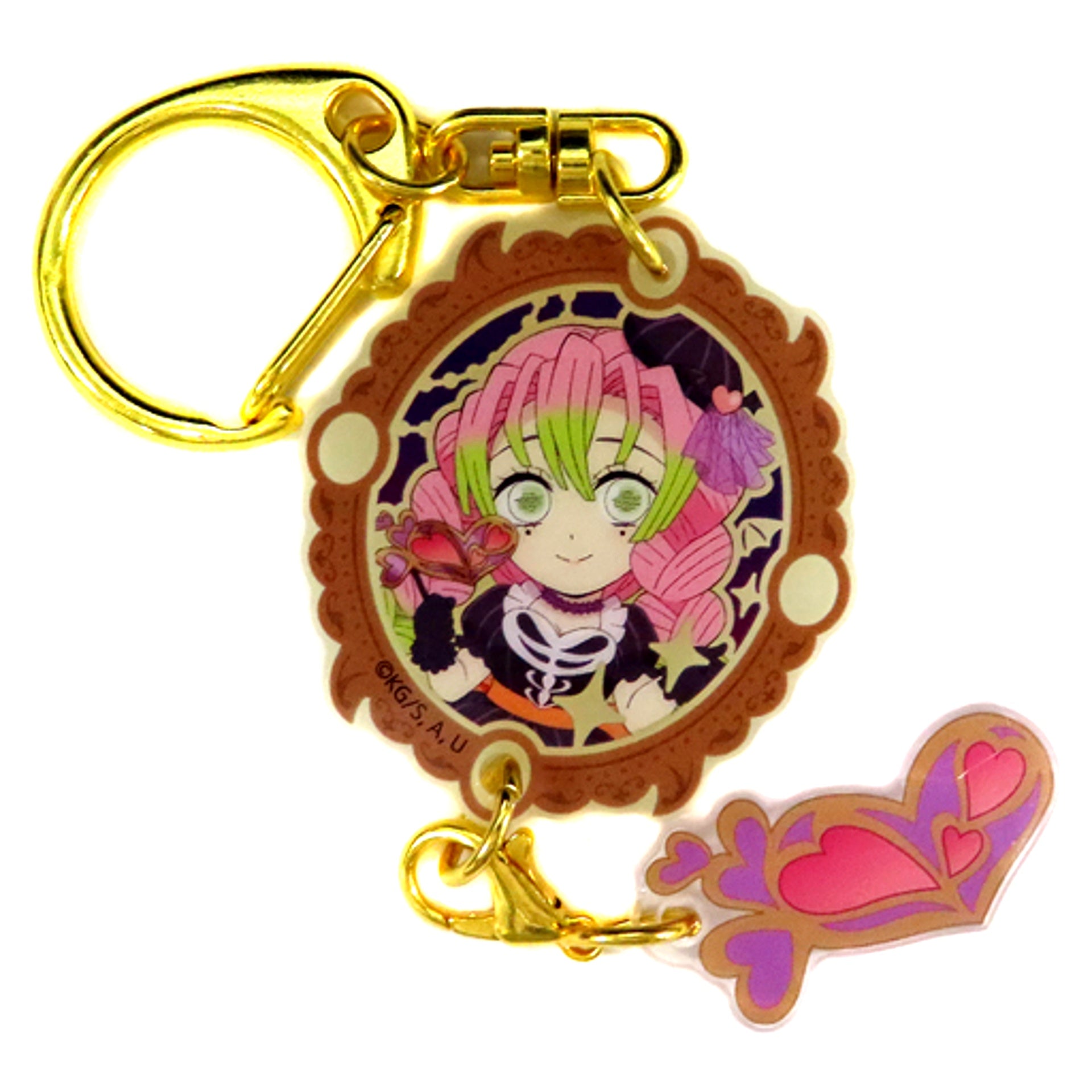 Mitsuri Kanroji Demon Slayer Kimetsu no Yaiba x ufotable cafe Halloween 2023 Masquerade Random Glow in the Dark Yurayura Charm A [USED]