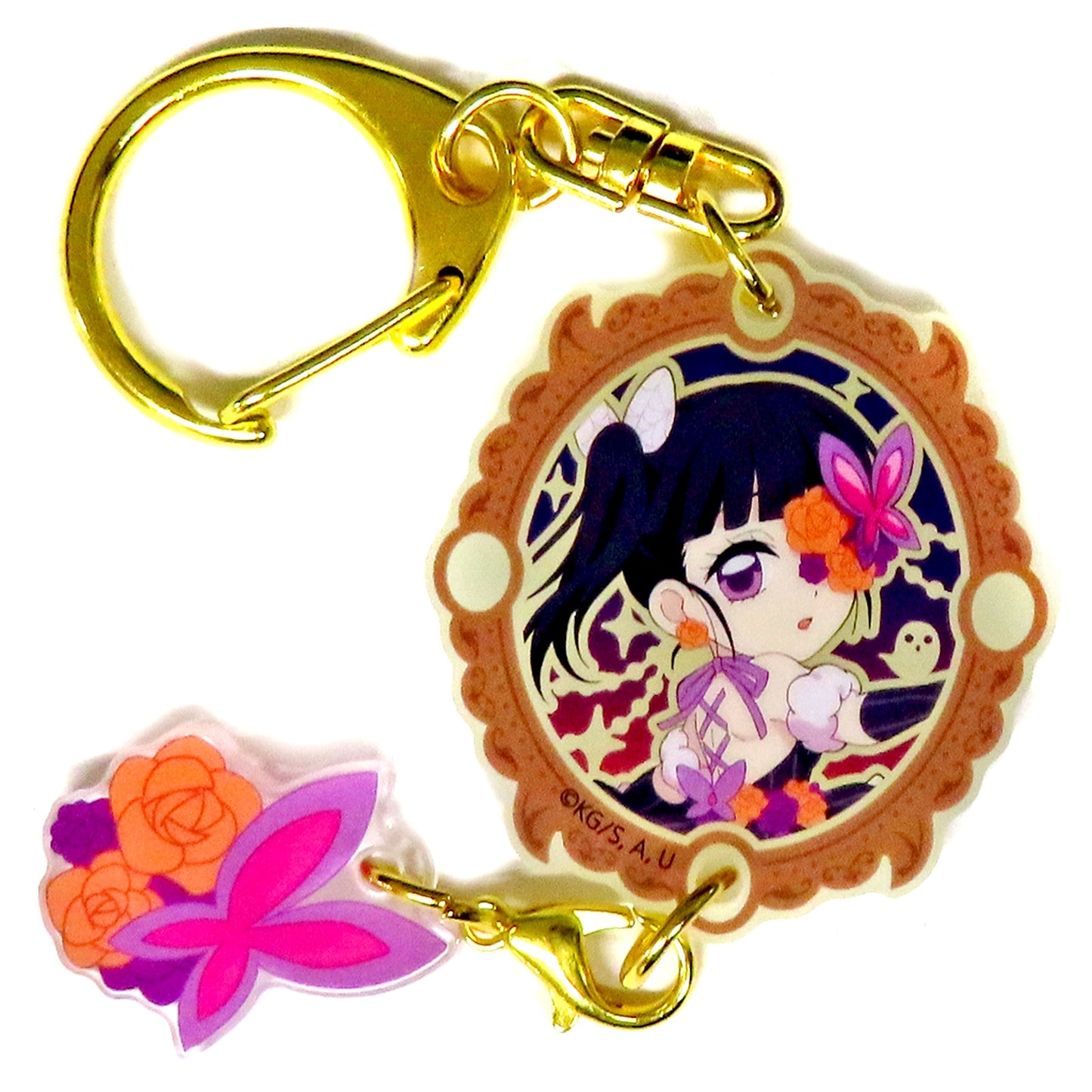 Kanao Tsuyuri Demon Slayer Kimetsu no Yaiba x ufotable cafe Halloween 2023 Masquerade Random Glow in the Dark Yurayura Charm B [USED]