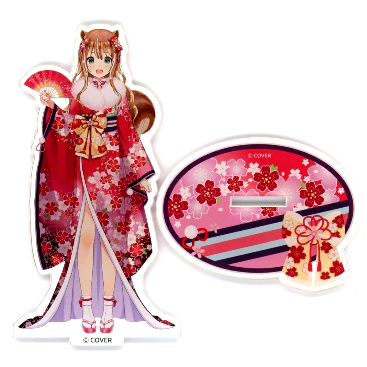 Ayunda Risu Kimono Outfit Acrylic Stand Virtual YouTuber Hololive hi:BANA Commemorative Goods [USED]