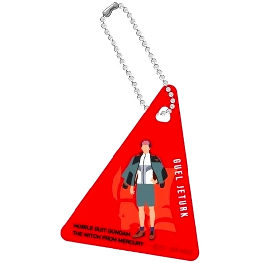 Guel Jeturk Mobile Suit Gundam The Witch from Mercury Clear Plate Keychain [USED]