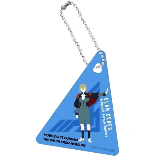 Elan Ceres Enhanced Person Number 5 Mobile Suit Gundam The Witch from Mercury Clear Plate Keychain [USED]