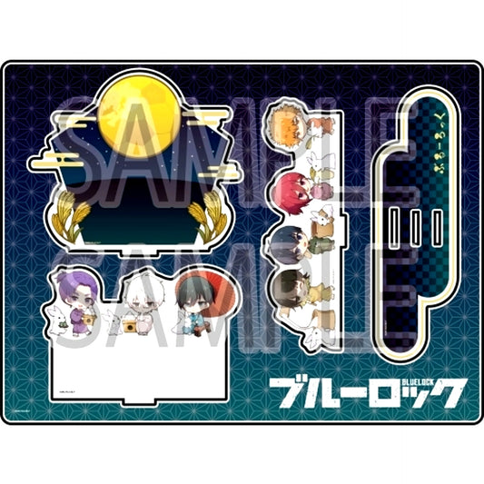 Group 04. Blue Lock POP UP SHOP in TOKYO CHARACTER STREER Mini Character Moon Viewing Ver. Acrylic Diorama [USED]
