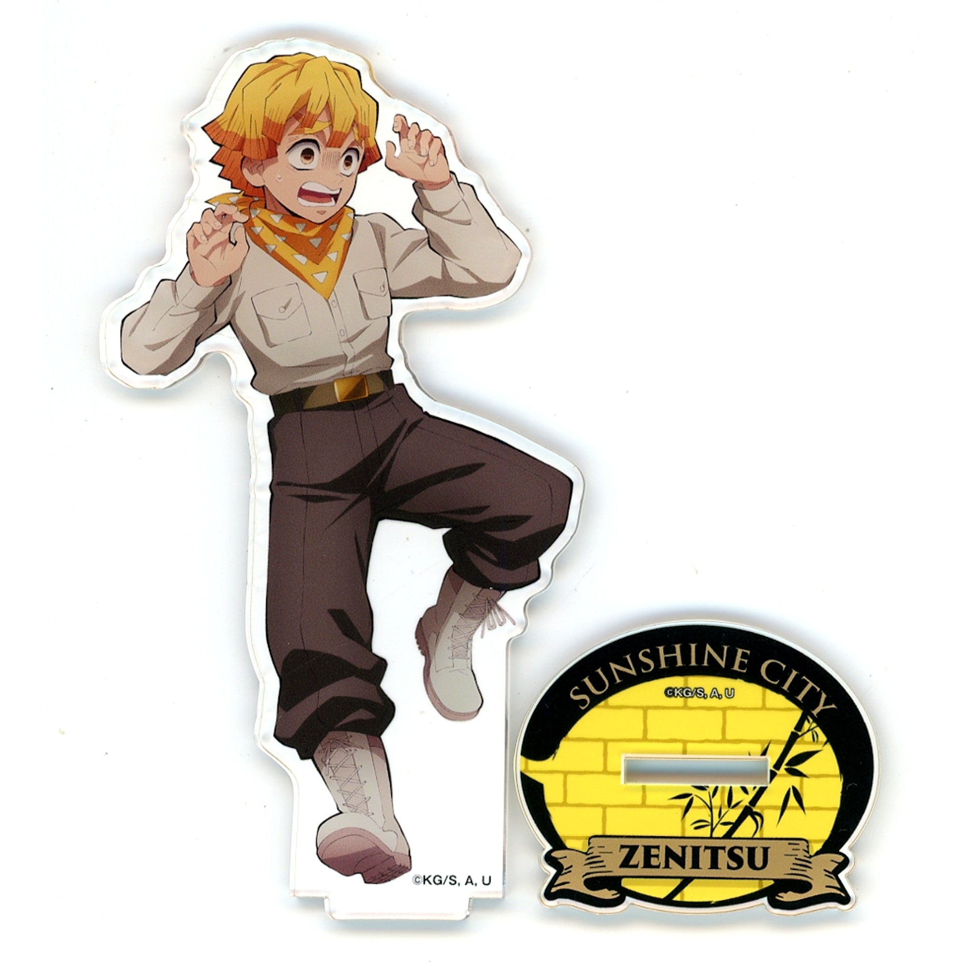 Zenitsu Agatsuma Acrylic Stand Demon Slayer x Sunshine City Total Concentration! Urban Legend of the Sun Chapter 2 Sky General Store Tenbou Park Limited First Half [USED]