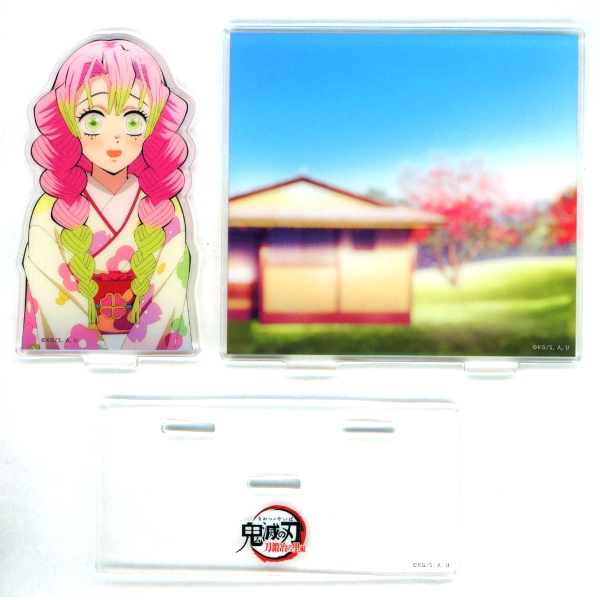 Mitsuri Kanroji Scene Acrylic Stand 17 Years Old My Matchmaking Was Broken Off Demon Slayer Swordsmith Village Arc Character Emaki Cafe Phase 1 Kamado Siblings and Love Hashira [USED]