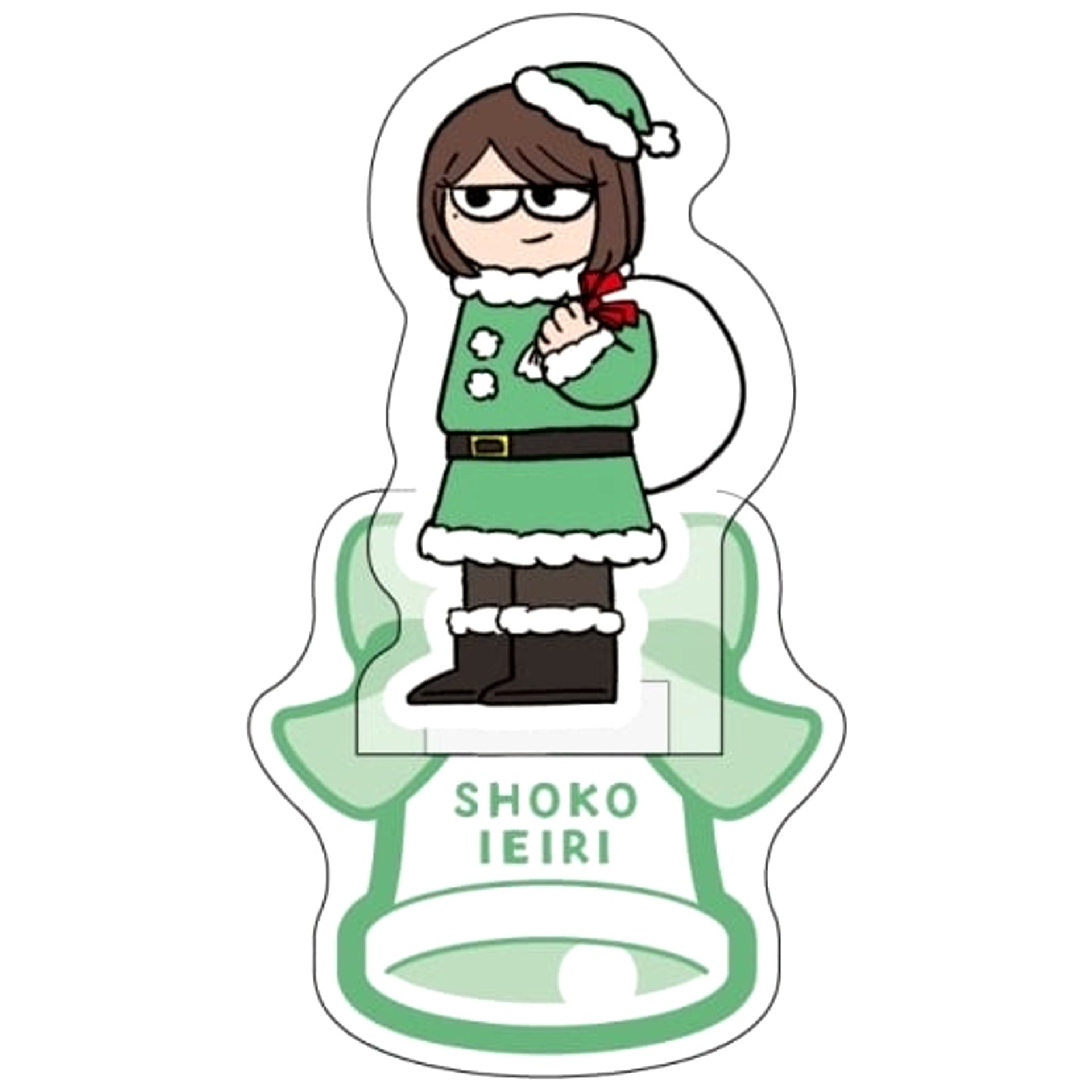 Jujutsu Kaisen Hidden Inventory / Premature Death Shoko Ieiri Jirori Trading Mini Acrylic Stand Christmas ver. Acrylic Stands [USED]