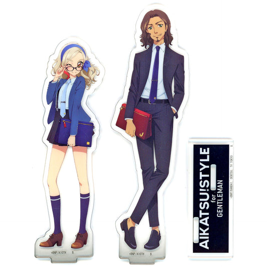 Rin & Johnny Illustration Acrylic Stand Aikatsu! Aikatsu! Style for Gentleman [USED]