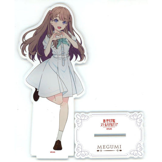 Megumi Fujishima Big Acrylic Stand Summer Uniform Ver. Love Live! Hasunosora Girls' High School Idol Club [USED]