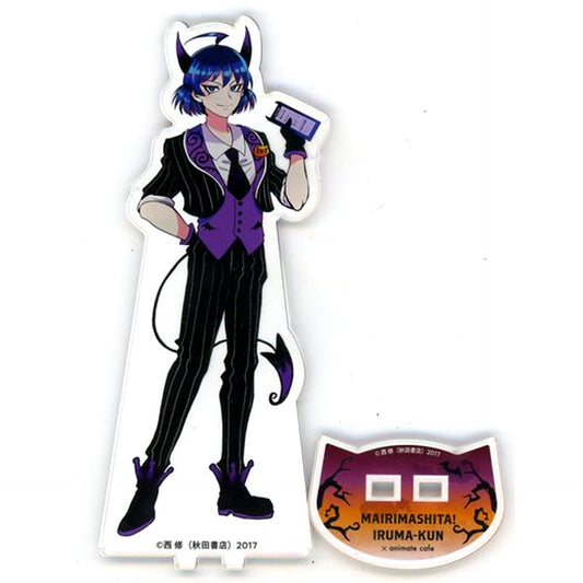 Iruma Suzuki Evil Iruma BIG Acrylic Stand Welcome to Demon School! Iruma-kun x Makai no Shuyaku wa Wareware da! x animatecafe Part 2 [USED]