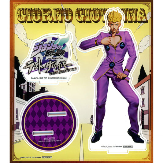 Giorno Giovanna Character Acrylic Stand JoJo's Bizarre Adventure Last Survivor Original Goods Get Campaign Vol. 1 Point Exchange Prize [USED]