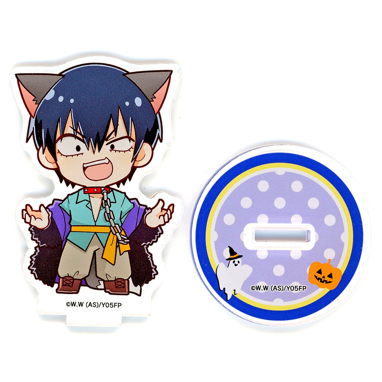 Yasutomo Arakita Yowamushi Pedal LIMIT BREAK x PRINCESS CAFE Mini Character Acrylic Stand A Halloween [USED]