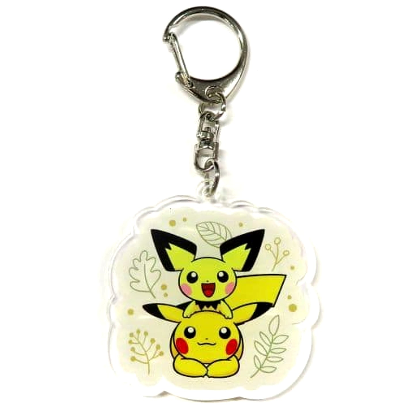 Pokemon Pikachu Pichu Pokemon Original Acrylic Keychain Pronto Limited Bonus for Ordering Eligible Food Keychains [USED]