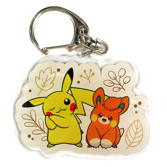 Pokemon Pikachu Pawmi Pokemon Original Acrylic Keychain Pronto Limited Bonus for Ordering Eligible Food Keychains [USED]