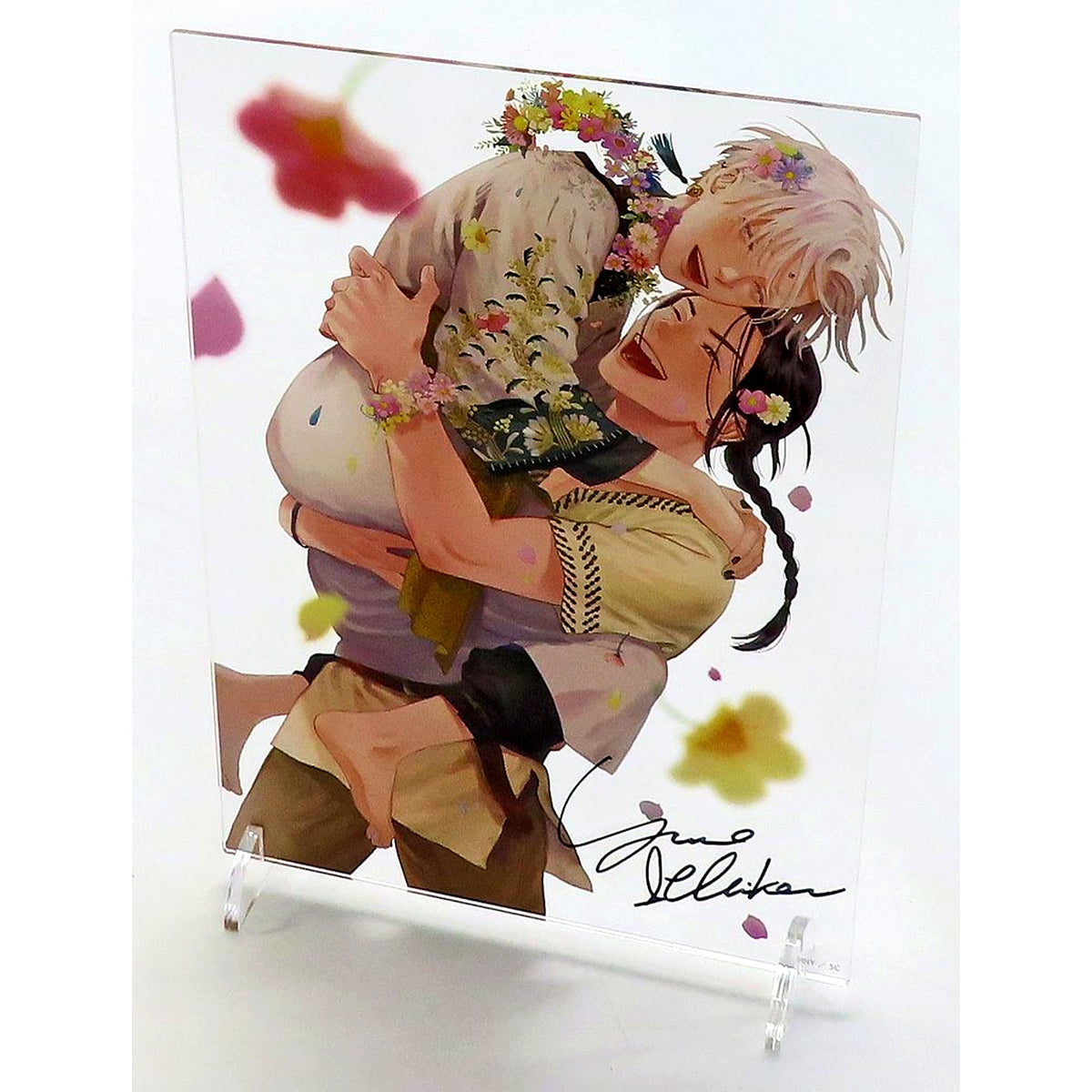 Elva & Altonour Autographed Acrylic Plate Yoake no Uta [USED]