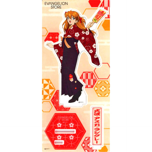 Asuka Langley Shikinami Haregi & Hagoita Eva Store Original Acrylic Stand Evangelion [USED]