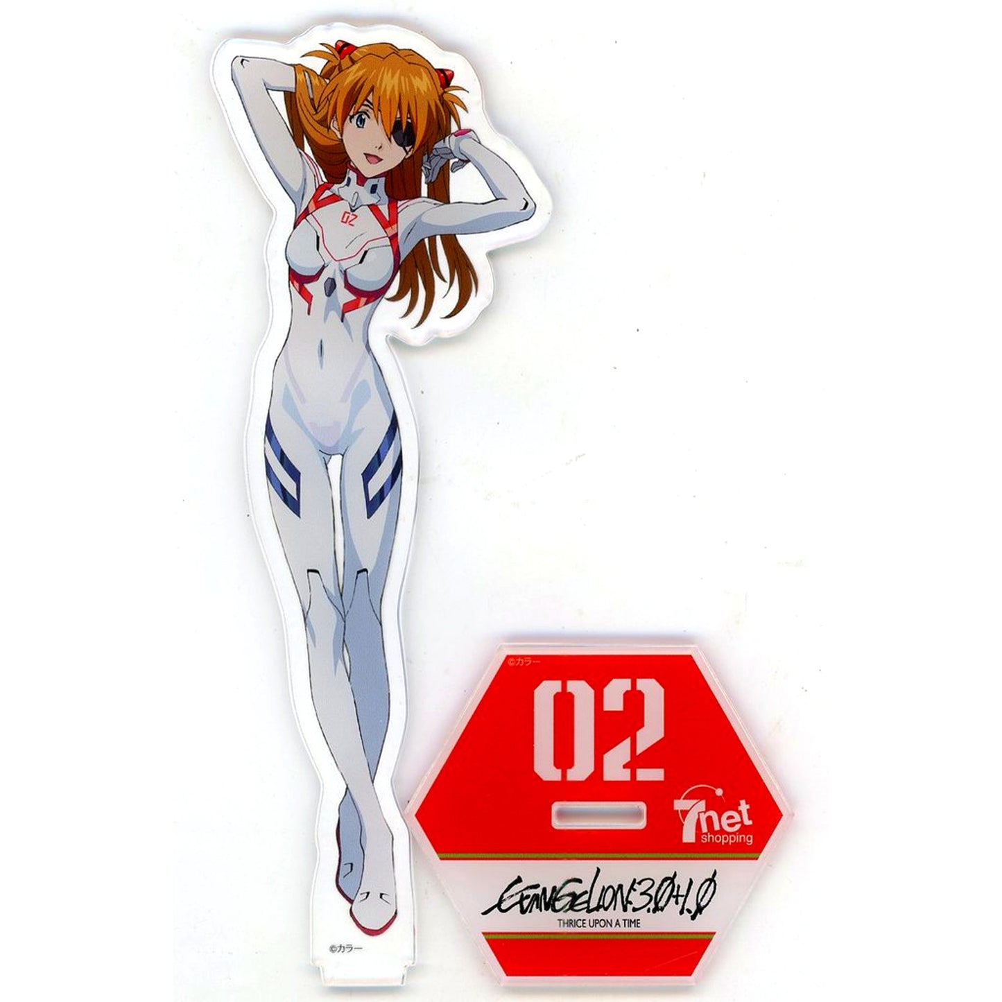 Asuka Shikinami Langley Acrylic Stand Evangelion: 3.0+1.0 Thrice Upon a Time Seven Net Limited [USED]
