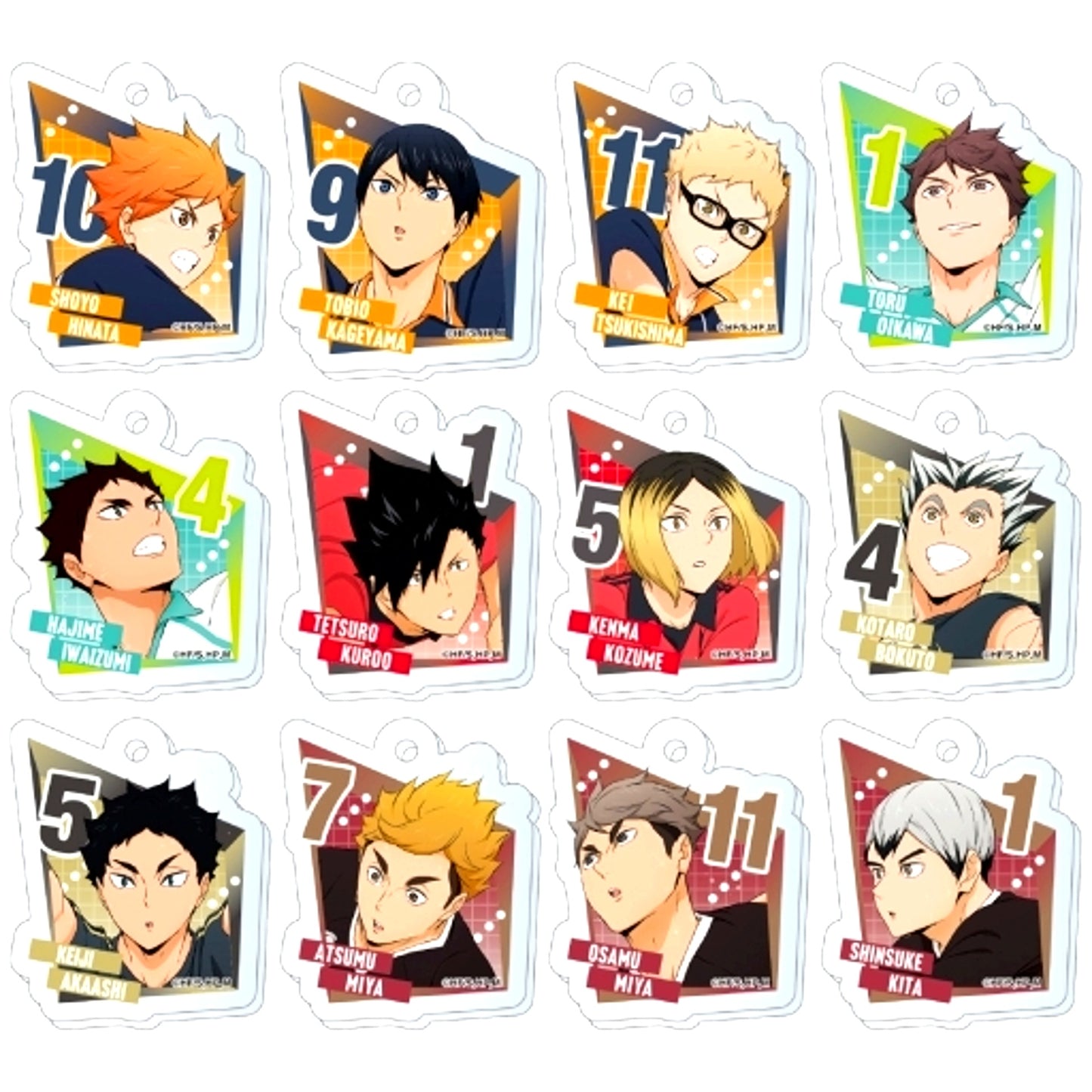 Haikyu!! Acrymini Acrylic Keychain 2 Set of 12 [USED]