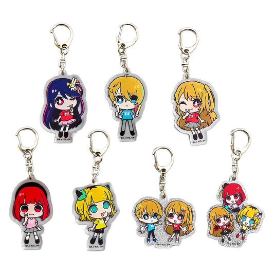 Ai Hoshino & Others Oshi No Ko All 7 Types Set Random Acrylic Keychains Tokyo Idol Festival 2023 Limited [USED]