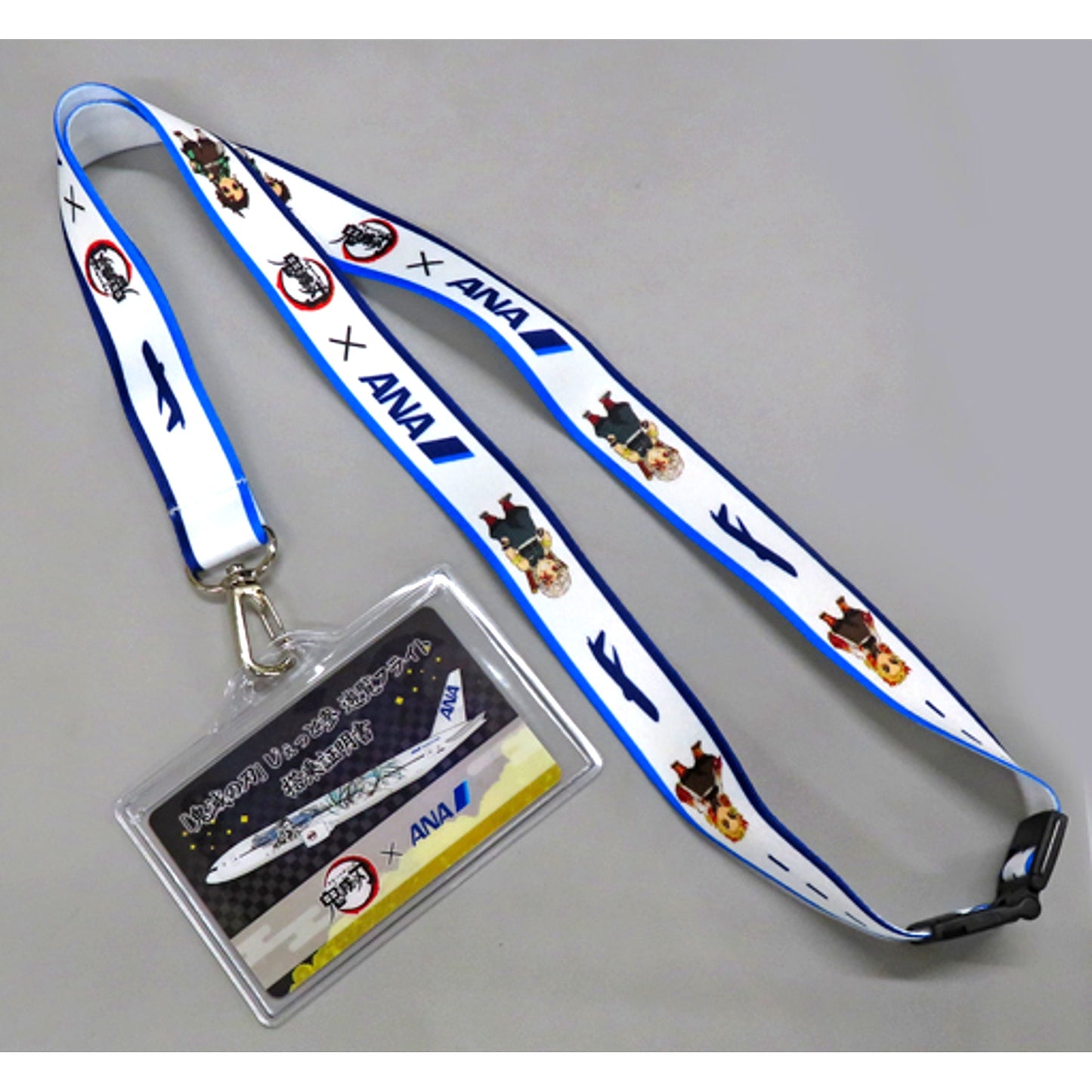 Group Demon Slayer Kimetsu no Yaiba x ANA Boarding Pass Neck Strap Jet San Commemorative [USED]