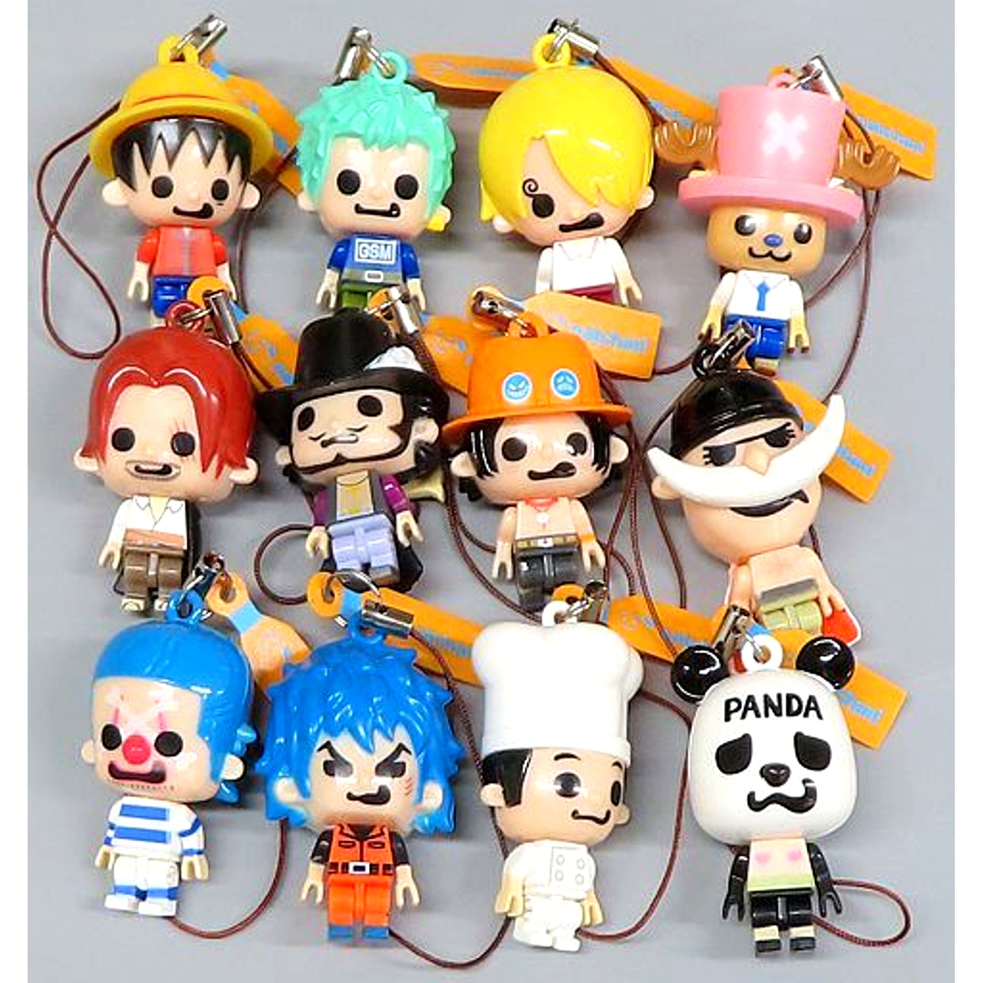 Set of 12 One Piece Toriko SUNTORY Natchan PansonWorks Block Collection Strap [USED]
