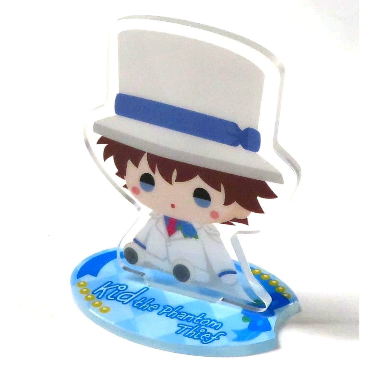 Detective Conan Kid the Phantom Thief Sega Lucky Kuji Online White&Black Acrylic Stand Prize D-7 [USED]