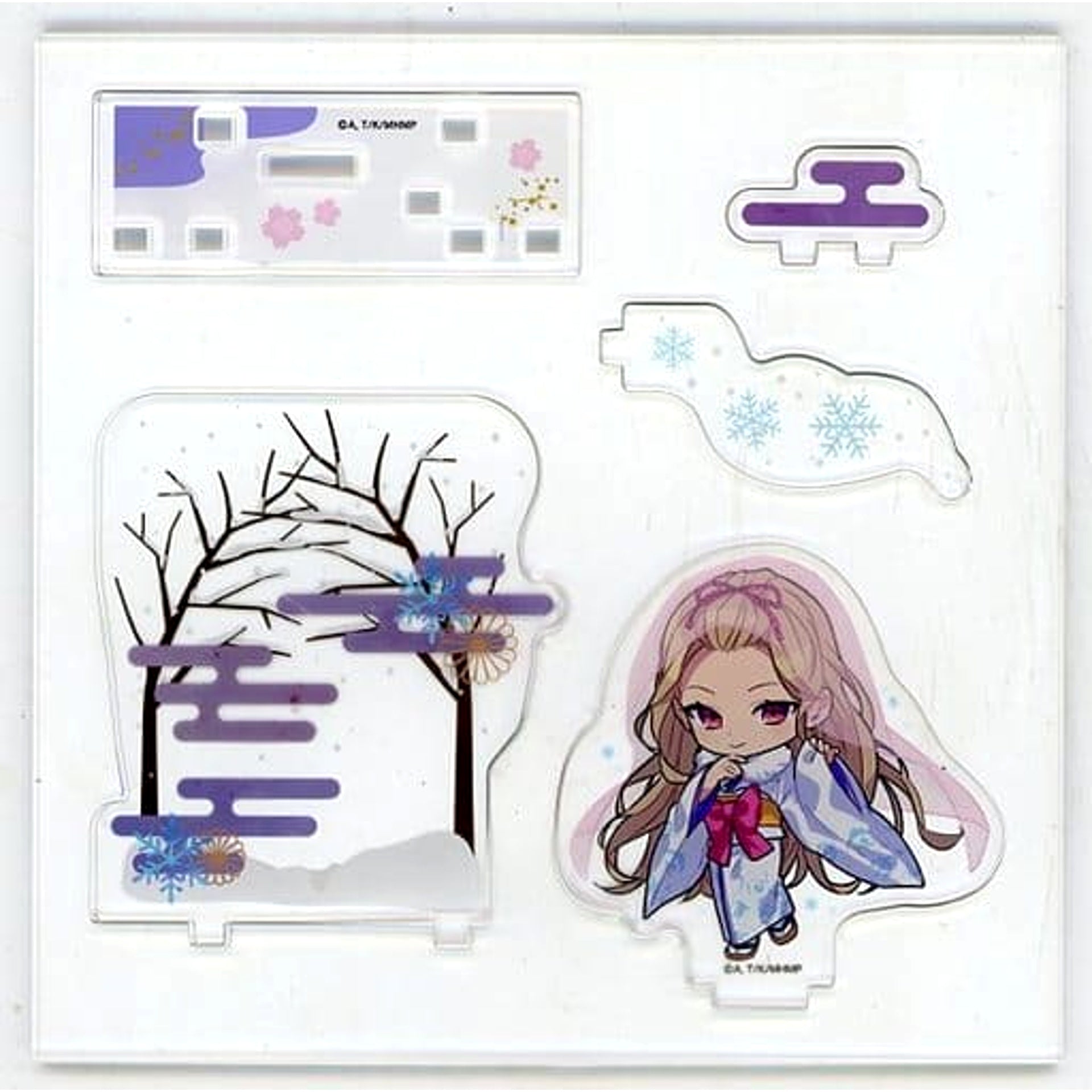 My Happy Marriage Maru Kuji Chibi Character ver. Kaya Saimori Acrylic Diorama Mononoke ver. Daikichi 08 Acrylic Stands [USED]