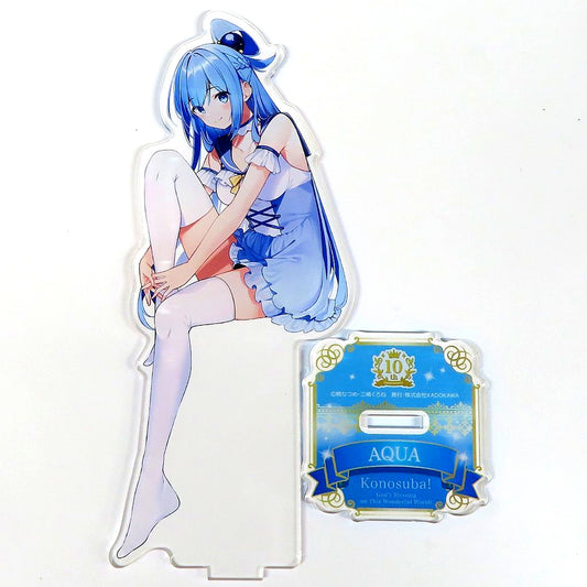 Aqua A-1 Prize Kujibikido KonoSuba 10th Anniv Online Kuji Acrylic Figure [USED]
