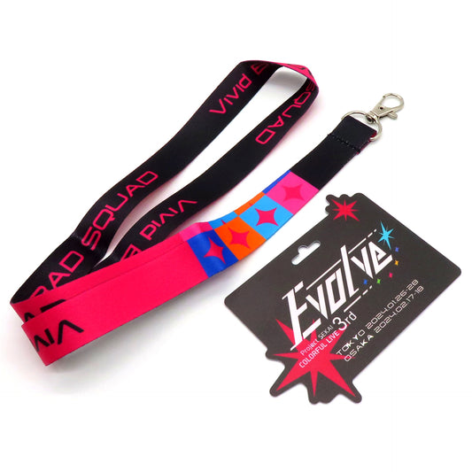 Vivid BAD SQUAD Project SEKAI COLORFUL STAGE! feat. Hatsune Miku COLORFUL LIVE 3rd Evolve Neck Strap with Replica Pass [USED]