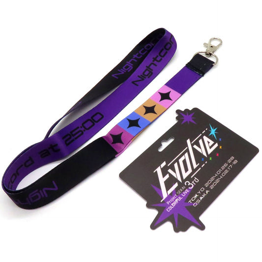 Nightcord at 25:00 Project SEKAI Colorful Stage! feat. Hatsune Miku COLORFUL LIVE 3rd - Evolve - Neck Strap with Replica Pass [USED]