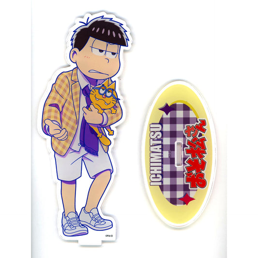 Ichimatsu Osomatsu-san Life-size BIG Acrylic Stand x CHARAUM CAFE [USED]