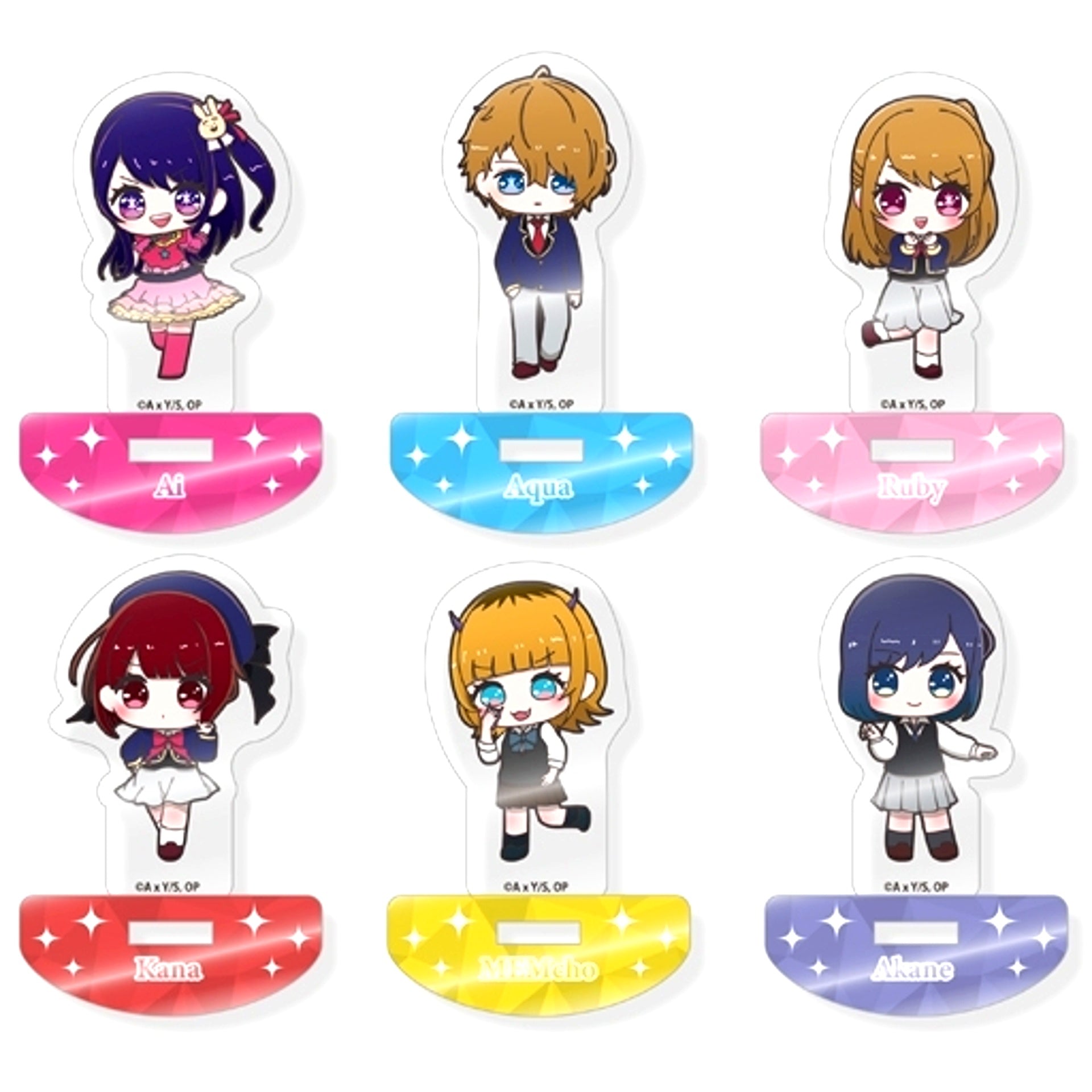 Set of 6 Oshi no Ko Swing Acrylic Stand [USED]