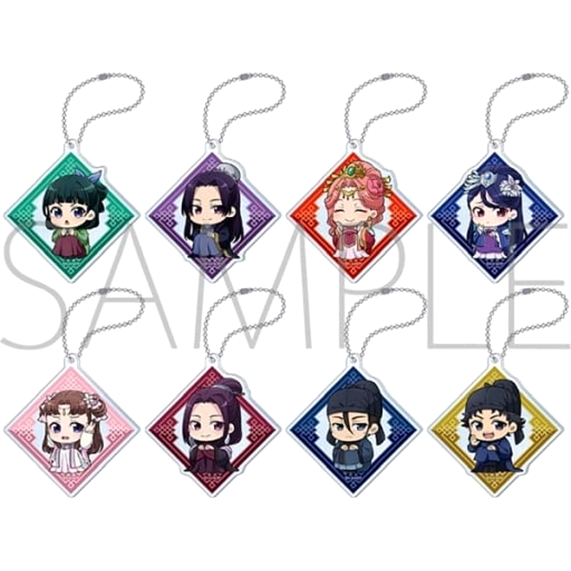 The Apothecary Diaries Maomao & Others All 8 Types Set ViVimus Acrylic Keychain Collection Keychains [USED]