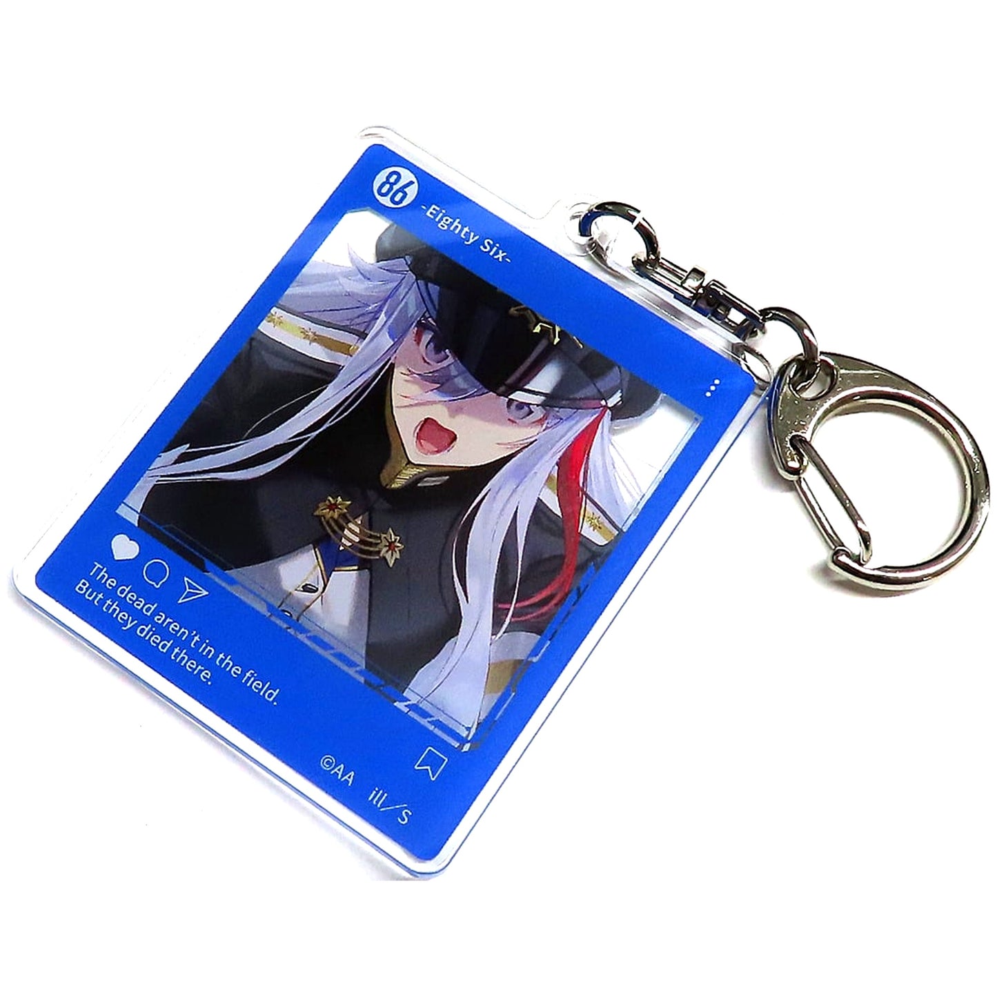Vladilena Milize Lena 86 EIGHTY-SIX SNS Style Acrylic Keychain Kujibikido Dengeki Bunko 30th Anniv Online Kuji Prize C-1 [USED]