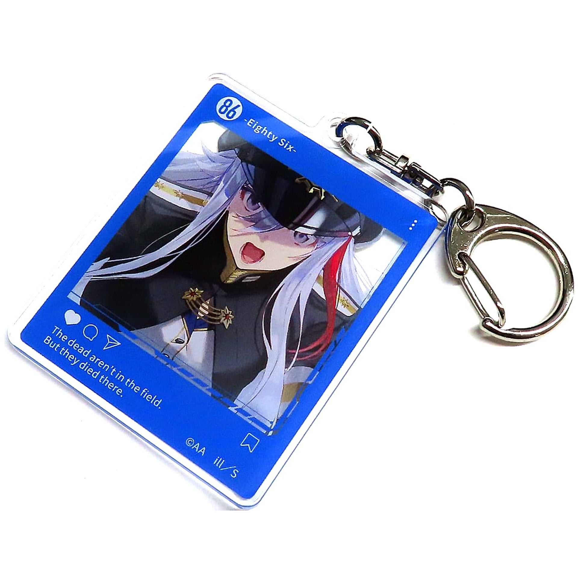 Vladilena Milize Lena 86 EIGHTY-SIX SNS Style Acrylic Keychain Kujibikido Dengeki Bunko 30th Anniv Online Kuji Prize C-1 [USED]