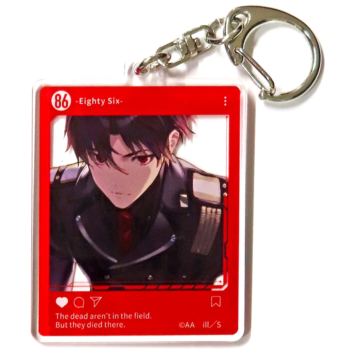86 Shinei Nouzen Online Kuji Dengeki Bunko 30th Anniversary SNS Style Acrylic Keychain Kujibikido Limited Prize C-2 Keychains [USED]
