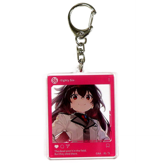 86 Frederica Rosenford Online Kuji Dengeki Bunko 30th Anniversary SNS Style Acrylic Keychain Kujibikido Limited Prize C-3 Keychains [USED]