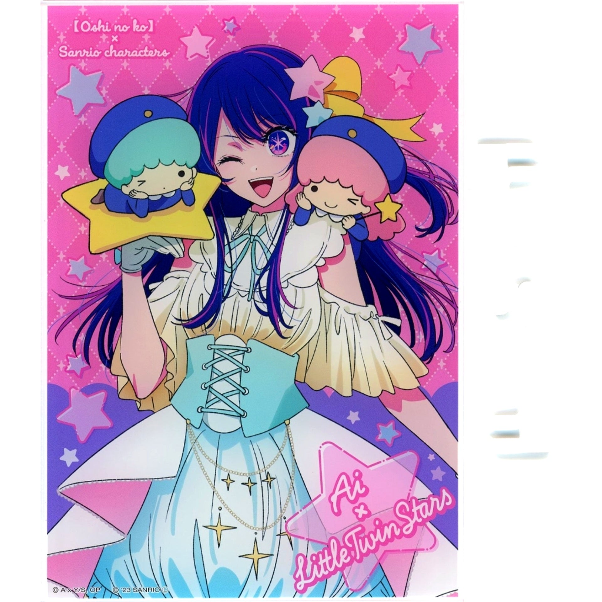 Ai Hoshino x Little Twin Stars Prize A-1 Oshi no Ko x Sanrio Characters Online Kuji Acrylic Panel Kujibikido [USED]