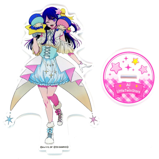 Ai Hoshino x Little Twin Stars Prize B-1 Oshi no Ko x Sanrio Characters Online Kuji Acrylic Stand Figure Kujibikido [USED]