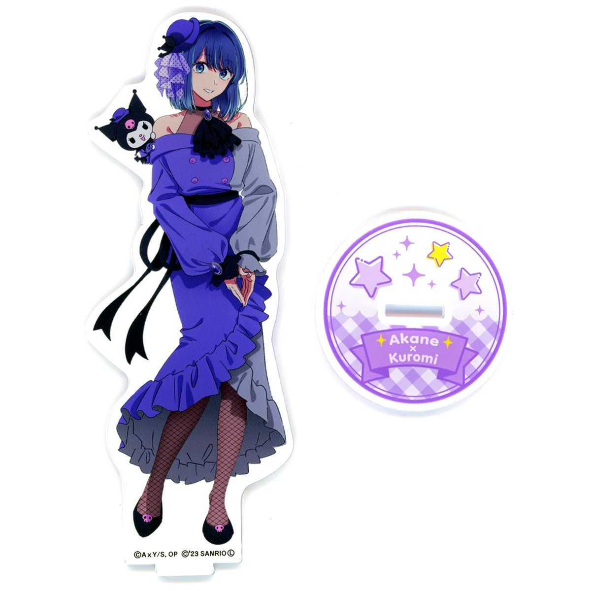 Akane Kurokawa x Kuromi Oshi No Ko X Sanrio Characters Kujibikido Online Kuji Acrylic Stand B-6 [USED]