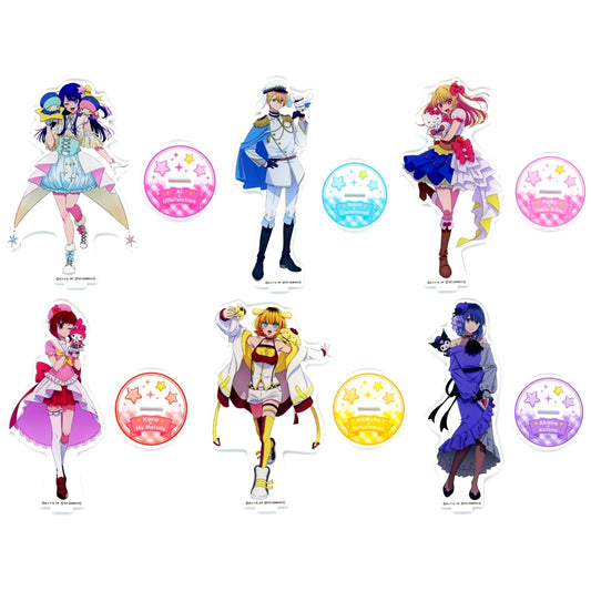 Set of 6 Prize B Oshi no Ko x Sanrio Characters Online Kuji Acrylic Stand Figure Kujibikido [USED]