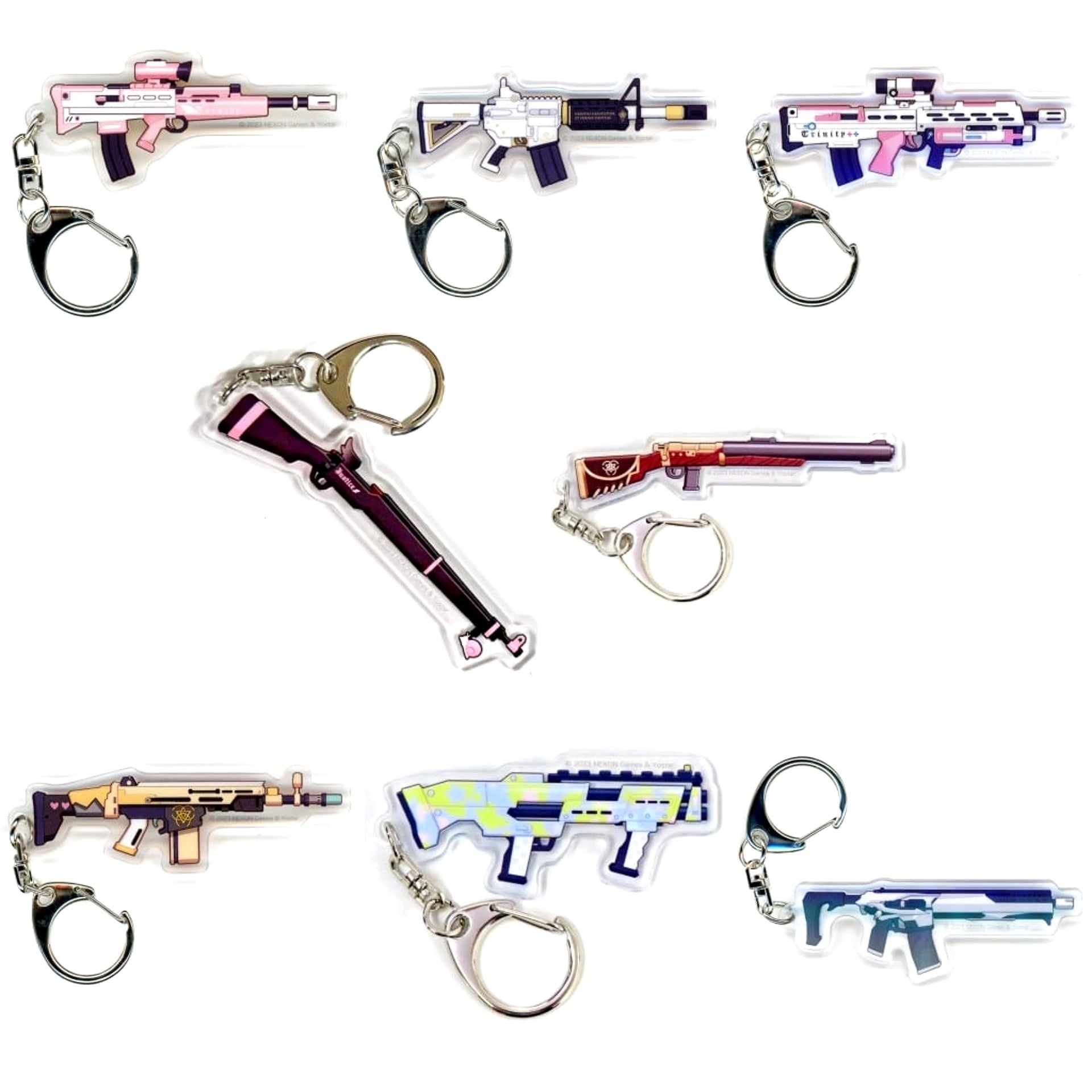 Blue Archive Hifumi Ajitani & Others All 8 Types Set Weapon Acrylic Keychain Collection Vol.2 Keychains [USED]